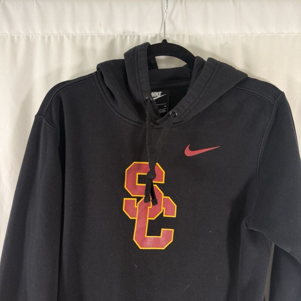 University Of South Carolina Sweatshirt Men's Small Nike Black Hooded Long Slv - Picture 2 of 9